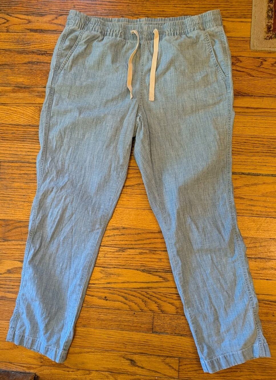 L. L. Bean Women's 10 Pull-On Chinos, Mid-Rise Chambray Favorite Ankle Pants